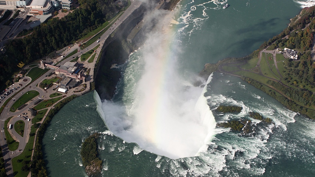 Niagara, kanadská část z letadla