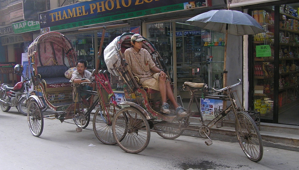 Rikša v Kathmandú